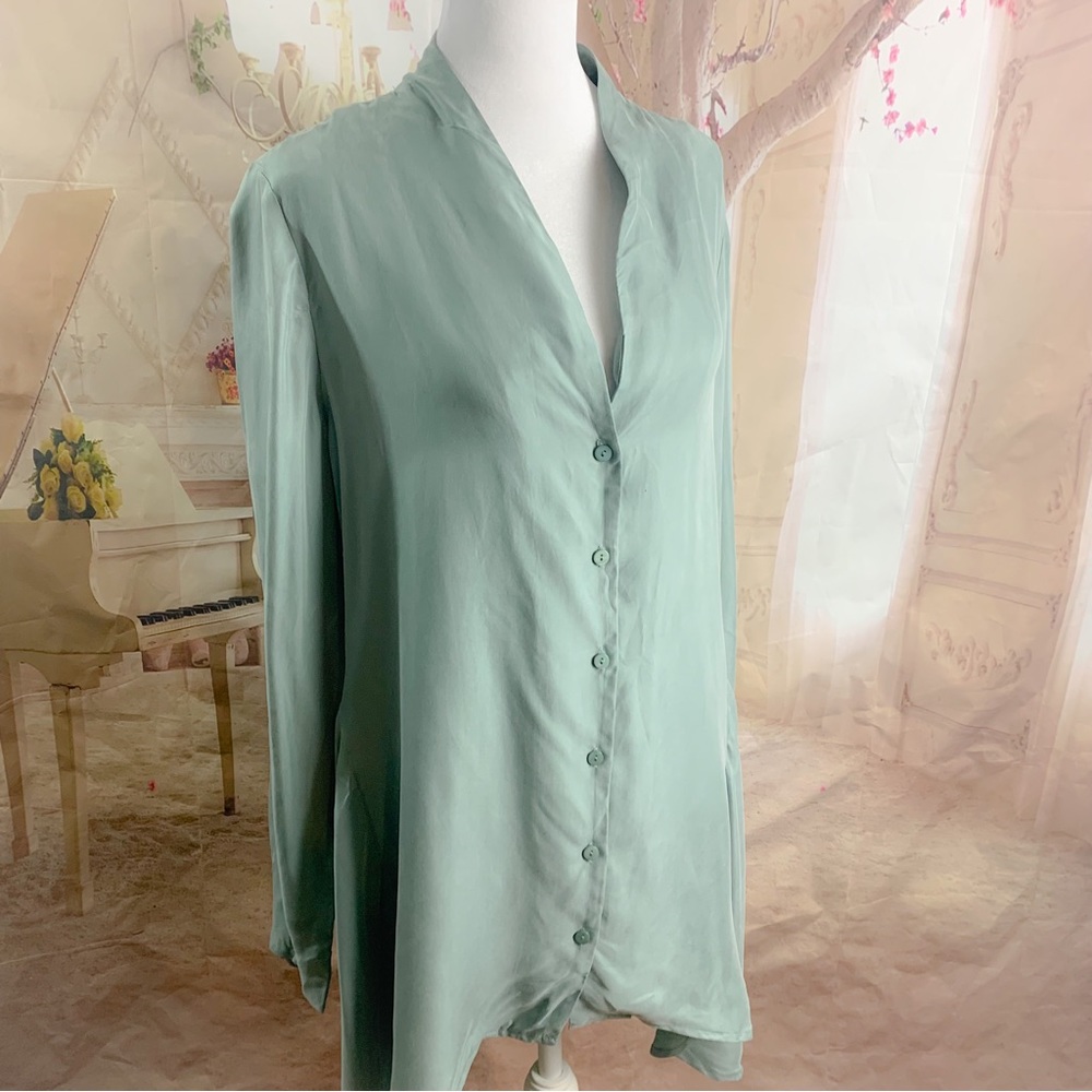NEW Soft Surrounding Laurel Tunic in dusk Green - Picture 5 of 13